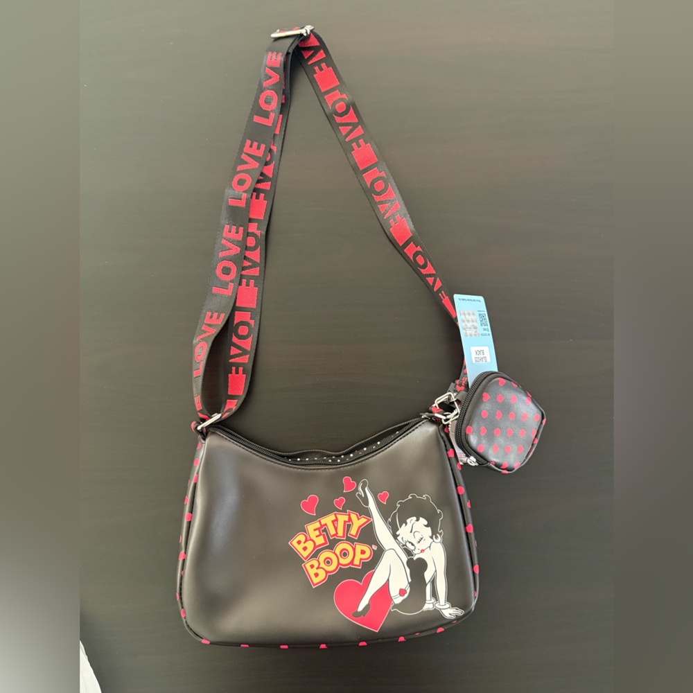 Nwt Betty Boop Black Bag